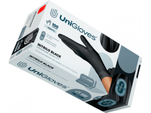 Luva Nitrílica Preta - Caixa com 100 Unidades