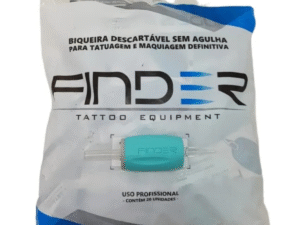 Biqueira Descartável Finder Tattoo Traço Round Liner - RL/RS - Pacote com 20 Unidades