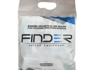 Ponteira Long Tip Descartável Finder - Traço Round Liner RL/RS - Pacote com 20 Unidades