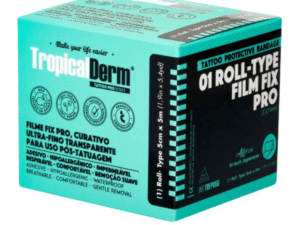 TropicalDerm - Adesivo Curativo Para Tatuagem - Rolo 05 cm x 5 Metros - Fix Pro 0.10 mm