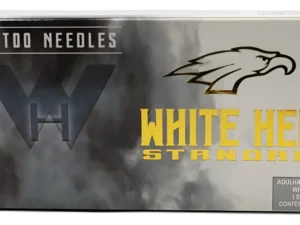 Agulhas de Haste White Head Bucha Round Shader - RS - Caixa com 50 Unidades