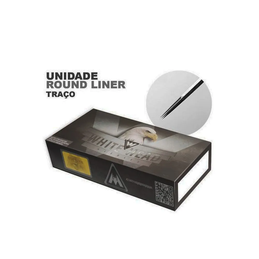 Agulhas de Haste - White Head - Bucha - Round Shader - RS - Caixa com 50 Unidades - Imagem 2