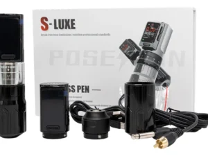Máquina Pen com Baterias e Regulagem de Cursor - Poseidon S Luxe - Preta
