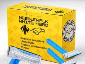 Barbeador Descartável - Lâmina Dupla - White Head - Caixa com 20 Unidades
