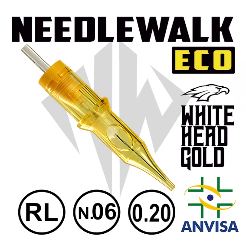 Cartuchos White Head - Needwalk Eco - Round Liner - RL - Unidade