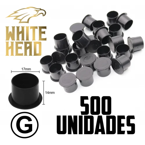 Batoque Plástico Base Inferior - White Head - Preto - Imagem 3