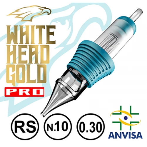 Cartuchos White Head - Gold Pro - Bucha - Round Shader - RS - Caixa com 20 Unidades